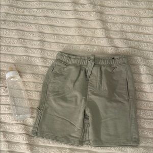 Boys Athletic Shorts in Olive Green